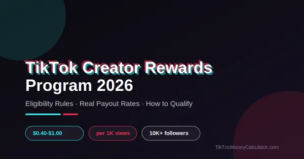 TikTok Creator Rewards Program