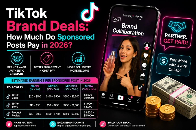 TikTok Brand Deals: How Much Do Sponsored Posts Pay in 2026?